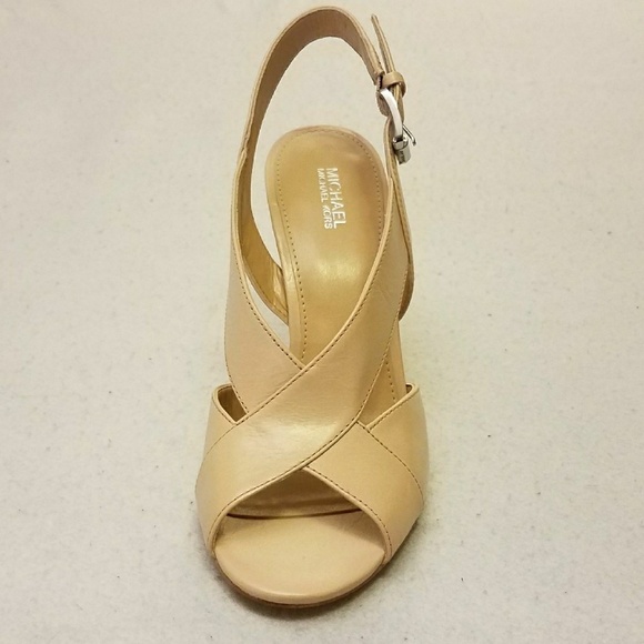 Michael Kors Beige Slingback Stilleto Sandals - Picture 5 of 9
